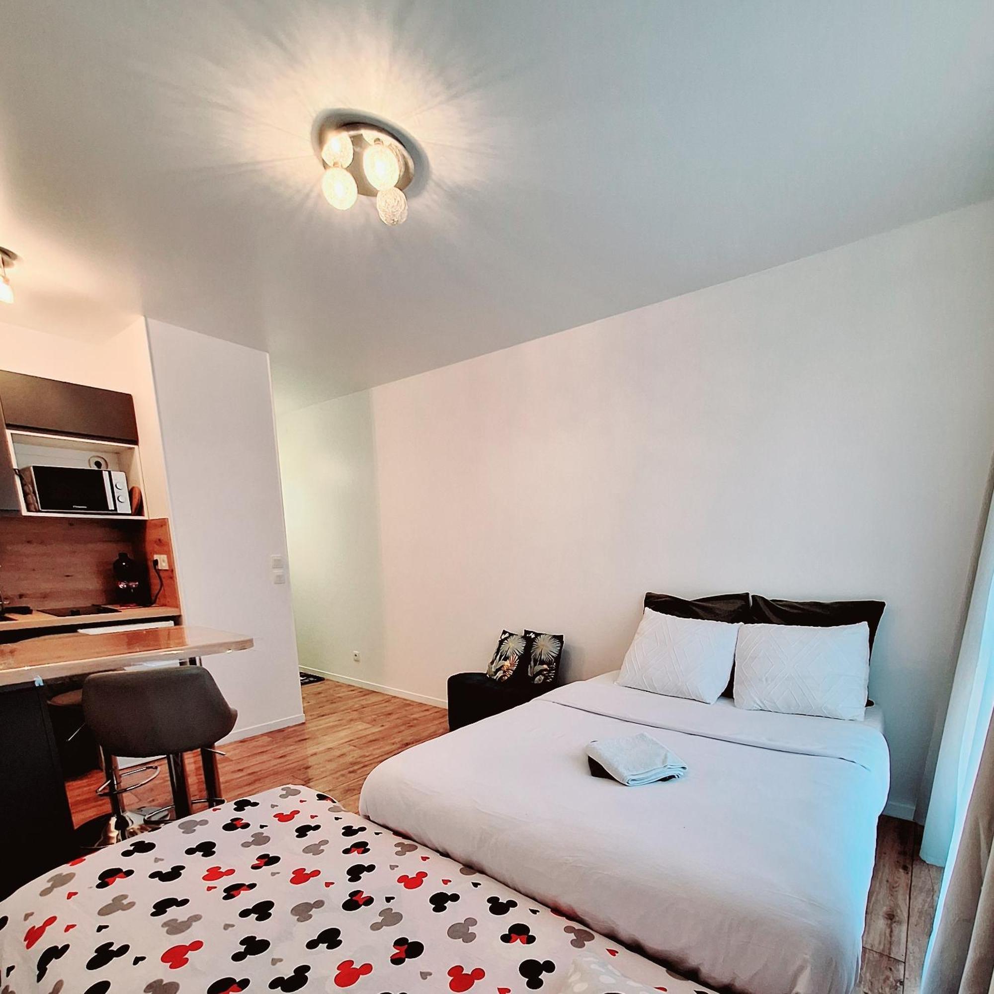 Studio Alpha - 2Min By Train To Disneyland Or 20Min Walk - 5Min Walk To "Val D'Europe" Station Montévrain Zewnętrze zdjęcie