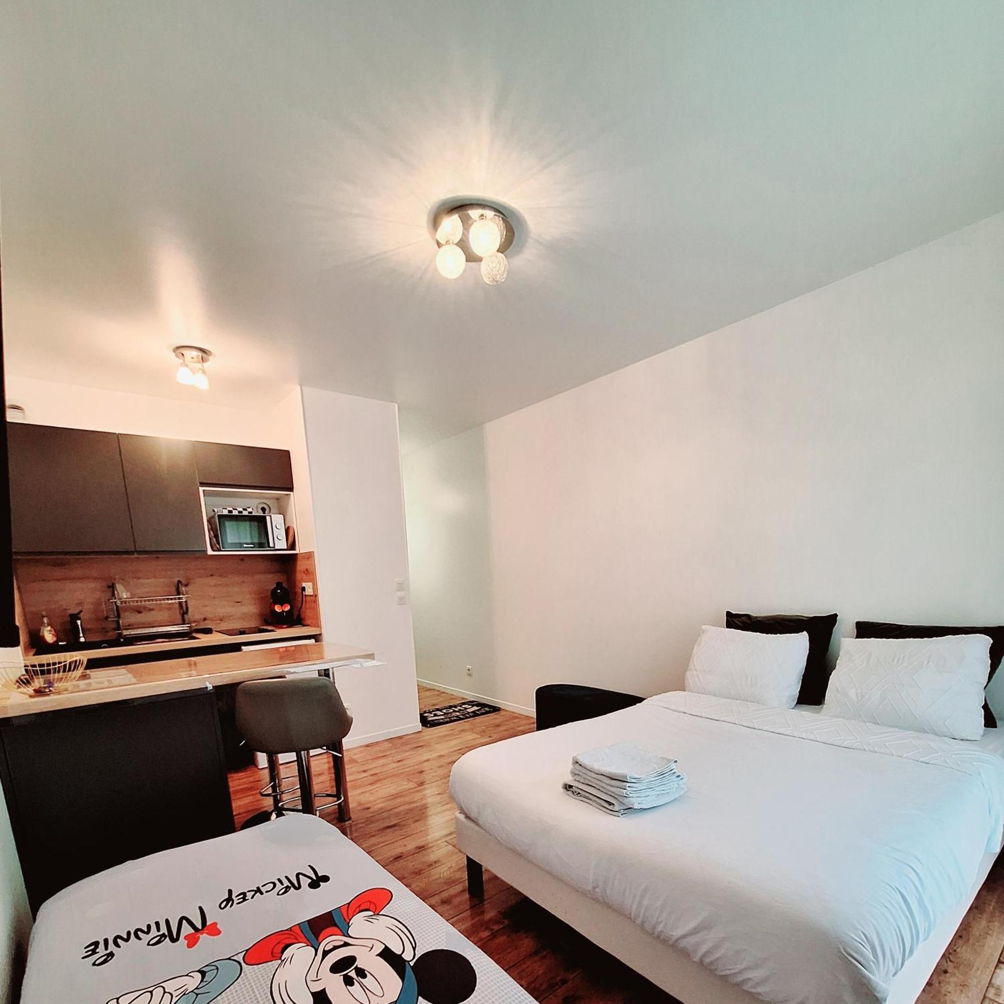 Studio Alpha - 2Min By Train To Disneyland Or 20Min Walk - 5Min Walk To "Val D'Europe" Station Montévrain Zewnętrze zdjęcie